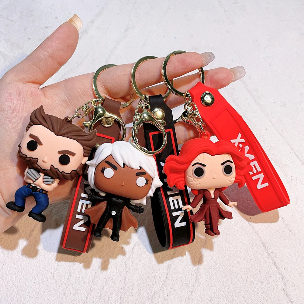 Cartoon The Avengers Keychain Venom Keyring Keys Holder Gifts for Friends
