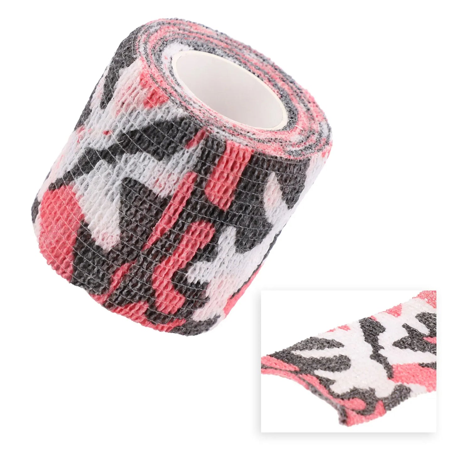 Hand Tool Camo Form Reusable Self Cling Camo Hunting Rifle Provide Insulation Fabric Tape Wrap Polyester Camouflage Equipment