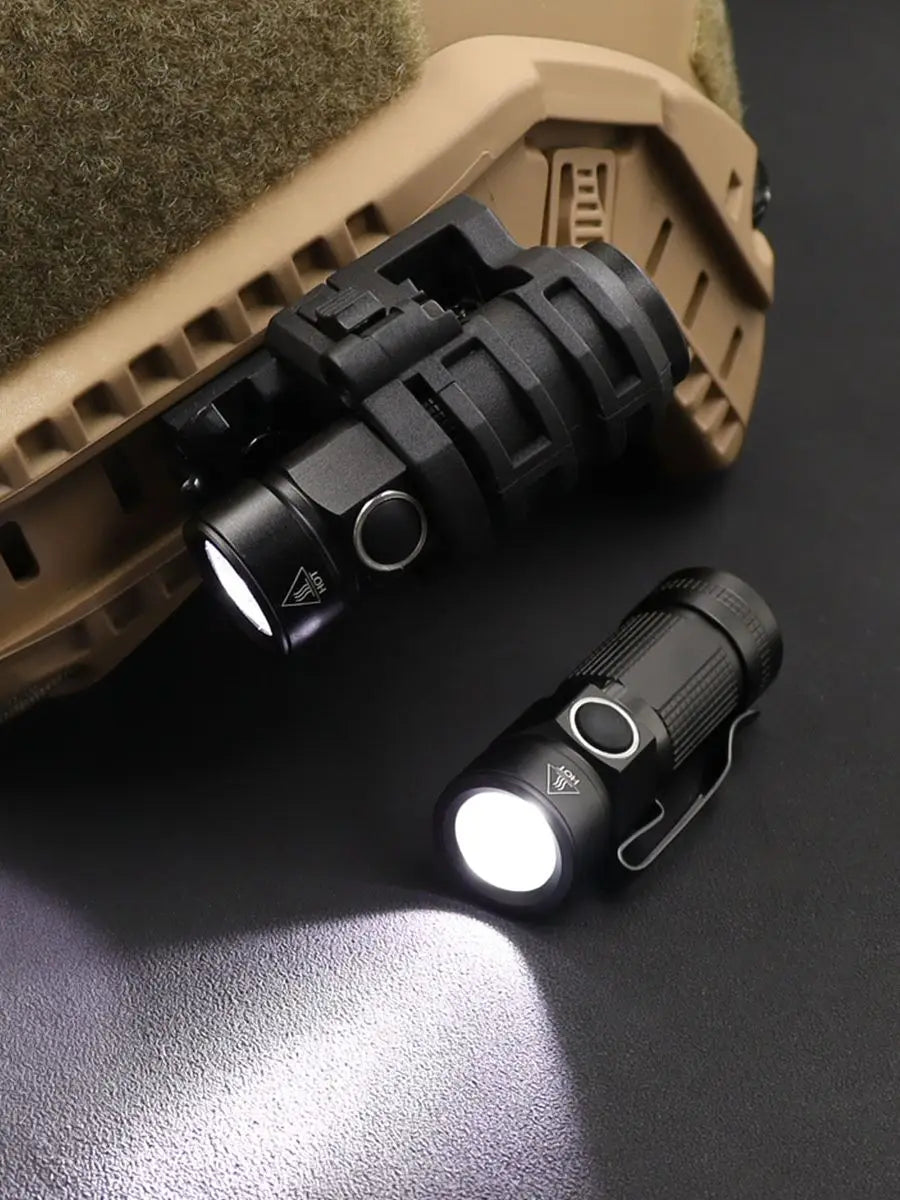 Tactical Helmet Light FAST Helmet Flashlight Strobe Telescopic Zoom Survival Safety Lamp With Hat Clamp Holder Camping Hunting