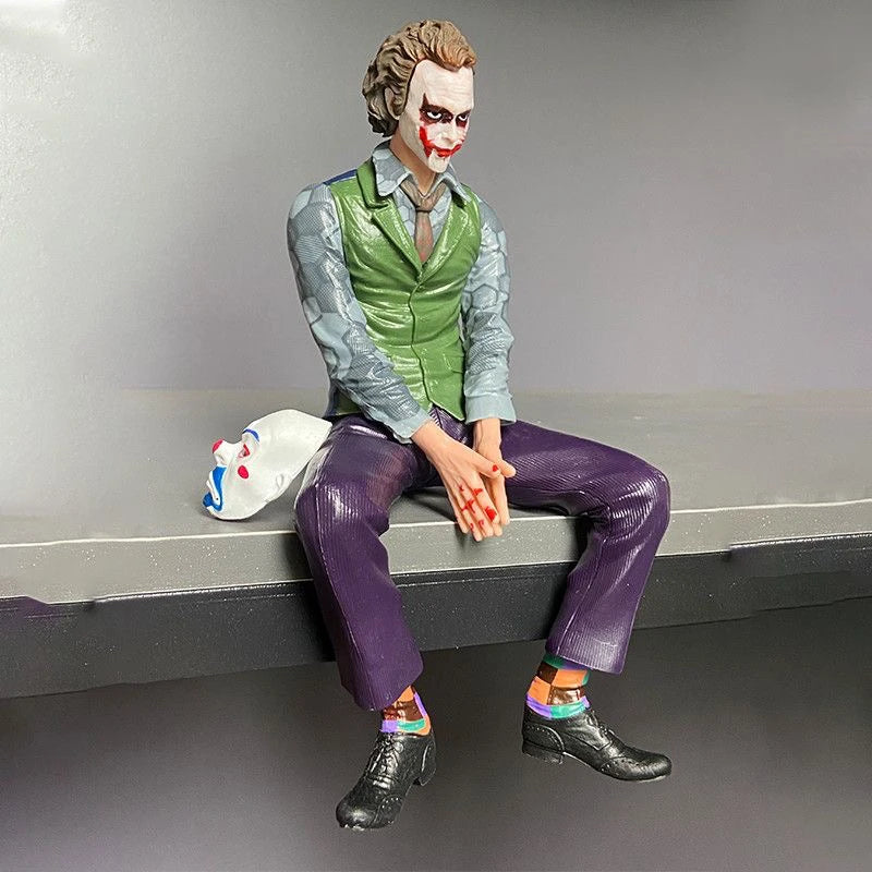 Cartoon joker Handmade Boutique Large Decoration Desktop Scene Model Mask Sitting Posture Gifts Room Car decoration