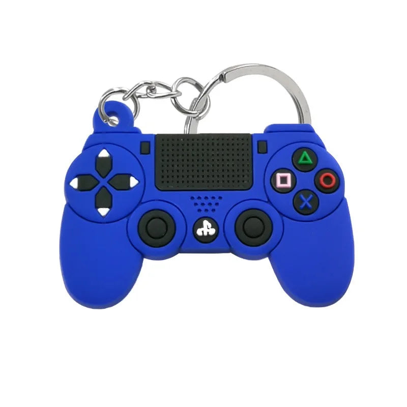 1PCS PVC Game Machine Keychain & Keyring Cute Gamepad Joystick Key Chain PS4 Game Console Jewelry Bag Car Hanging Accessories