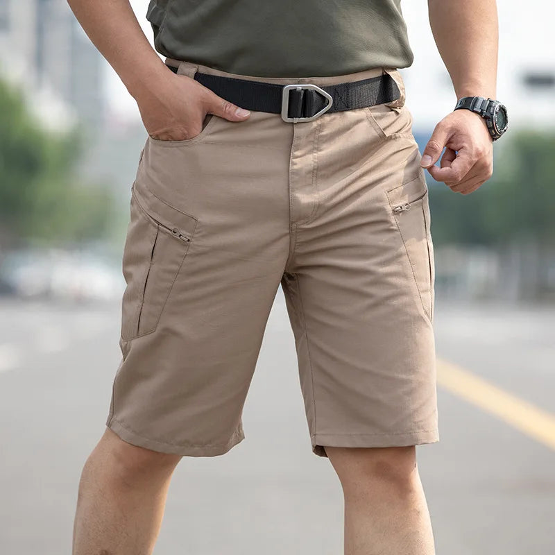 Tactical Work Shorts for Men Outdoor Casual Military Combat Hiking Cargo Shorts with Multi-Pocket Quick Dry Fishing Cargo Shorts