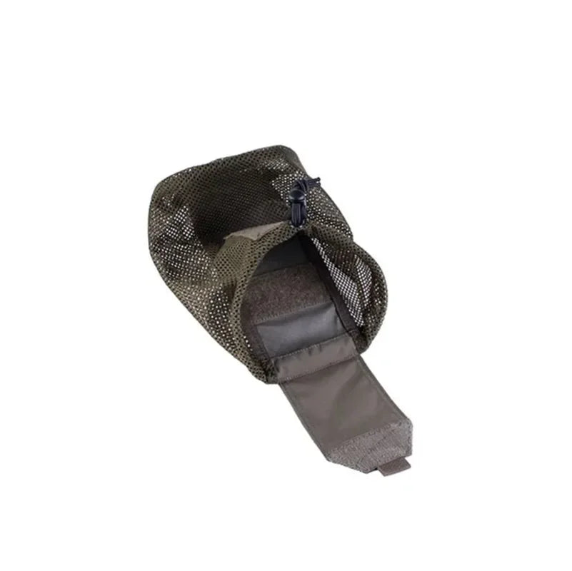 Tactical Folding Water Bottle Mesh Bag Miscellaneous Storage Waist Hanging Bag MOLLE Tactical Mesh Mesh Grid Recycling EDC Bag