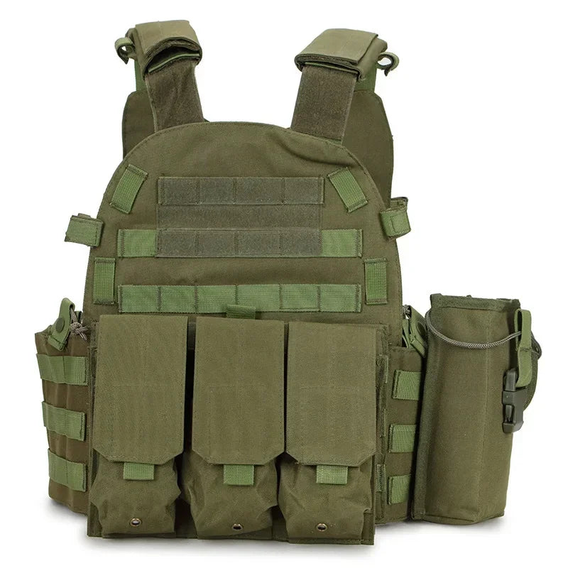 6094 Military Tactical Vest Body Armor Combat Army CS Gear Hunting Plate Carrier Airsoft Accessories Wargame Pouch Molle Vest