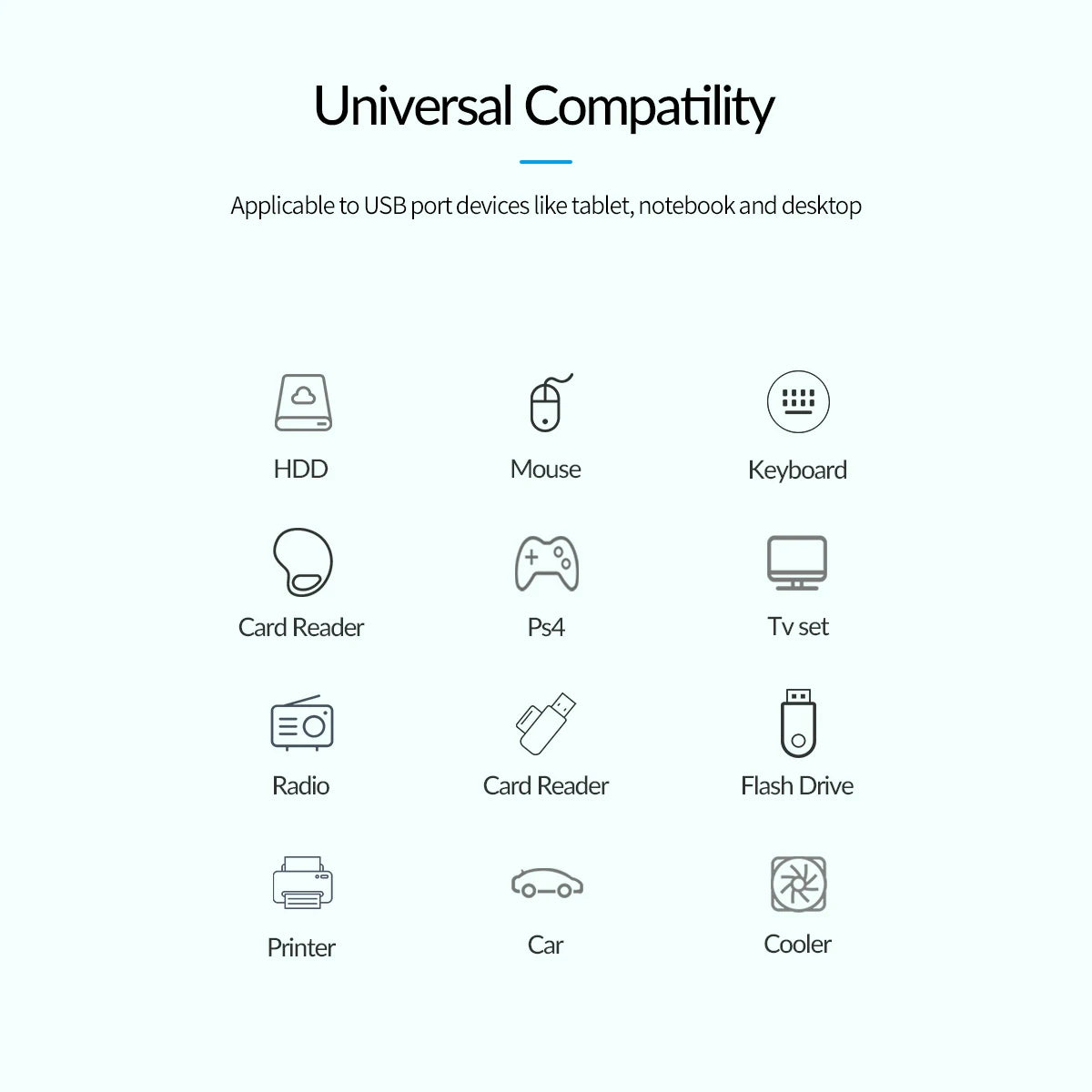 ORICO Mini USB HUB Multi 4 Port High Speed USB 3.0 2.0 Splitter Portable OTG Adapter For Computer Laptops Tablet PC Accessories