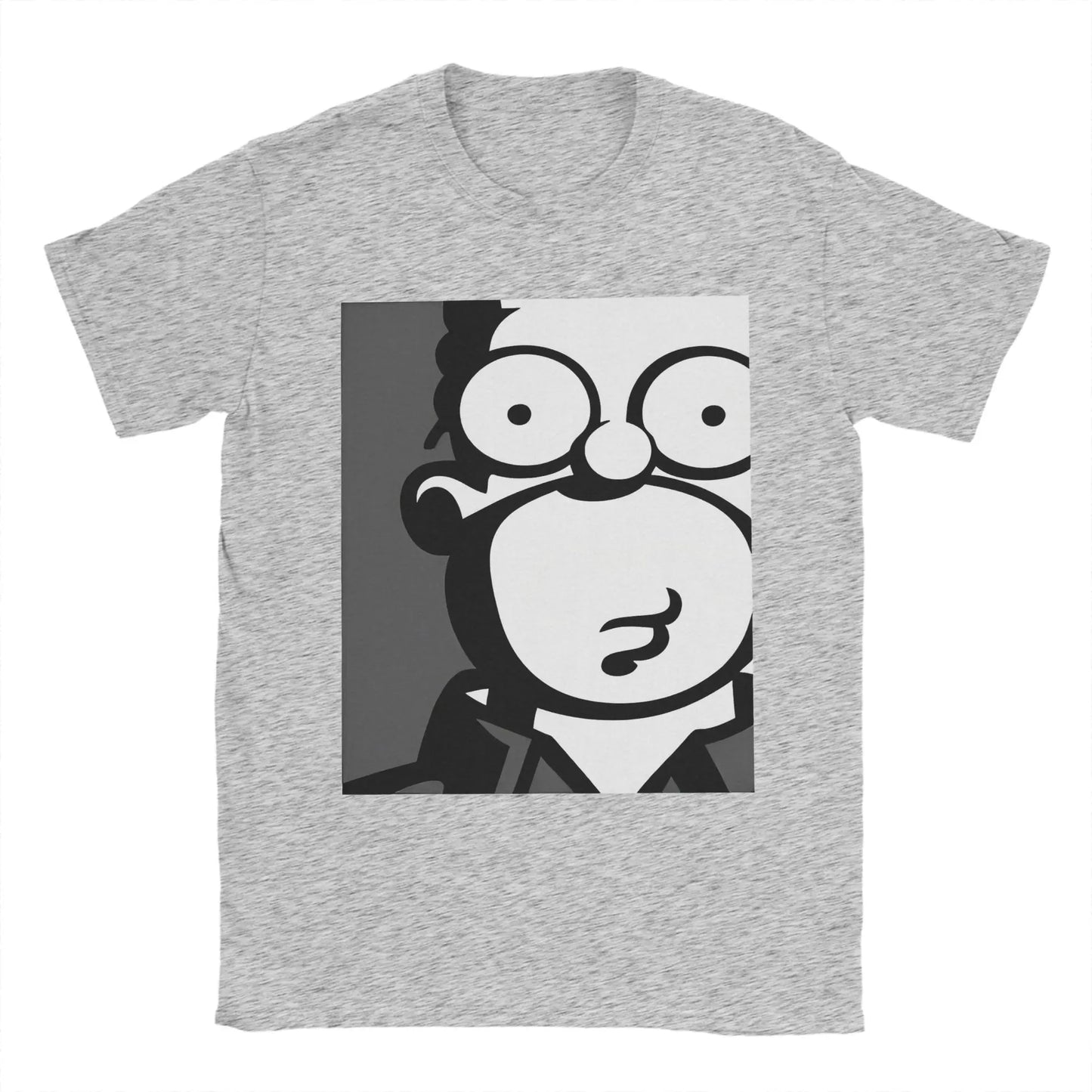 Men Homer Simpsons Funny T Shirts  Pure Cotton Tops Leisure Short Sleeve Crewneck Tee Shirt Plus Size T-Shirts