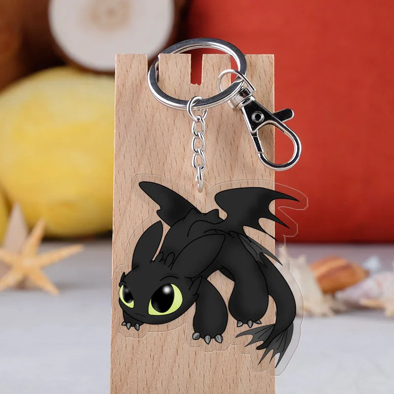 Creative keychain dragon Cute Cartoon Couple DIY Buckle Pendant with Male and Female Ring Ins Personalized