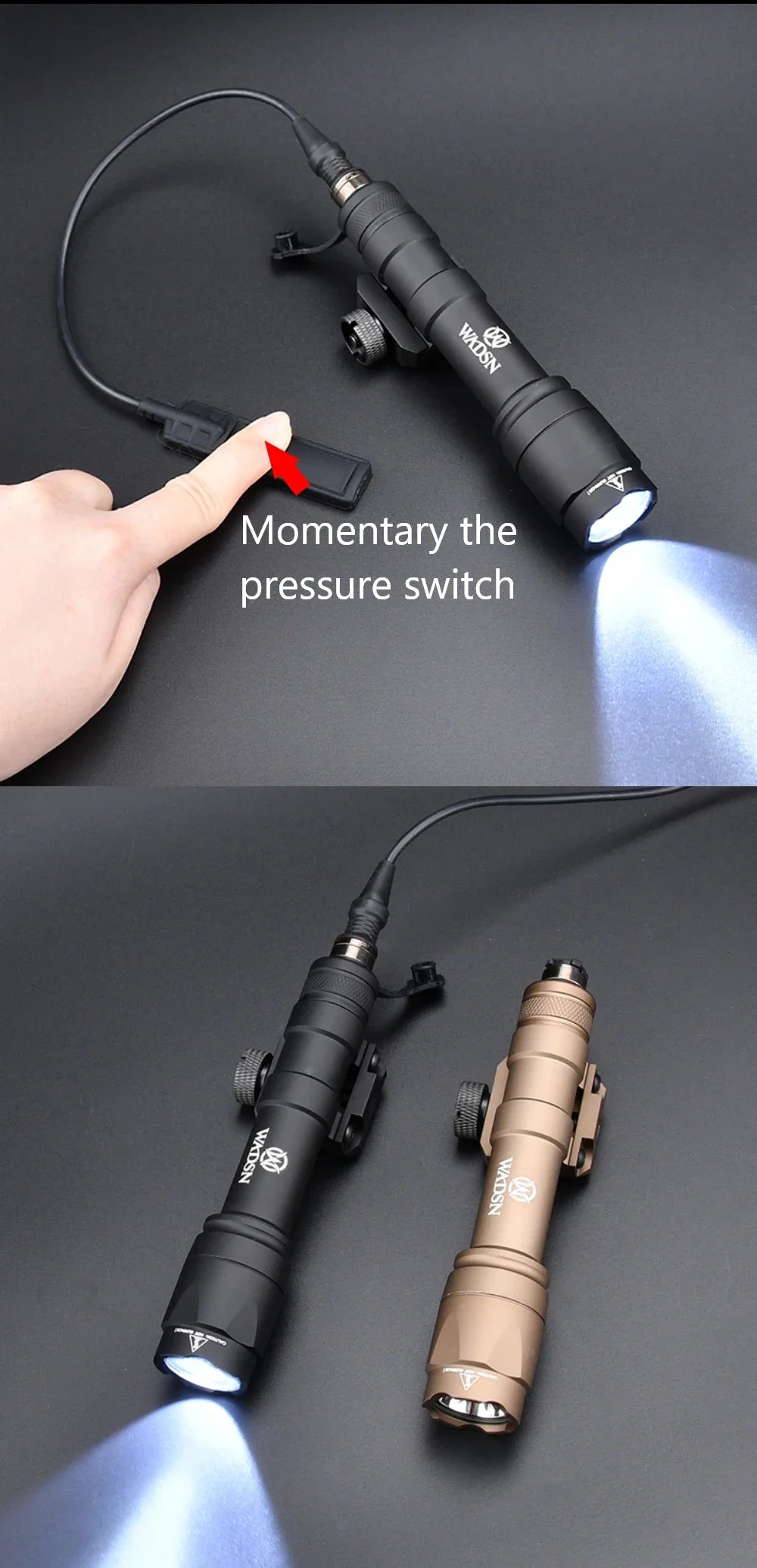 Tactical UHP AN PEQ 15 PEQ-15 LA5C Red Green Blue Dot Laser Indicator IR Fill Light Airsoft SF M600 Sureifr M600C LED Flashlight