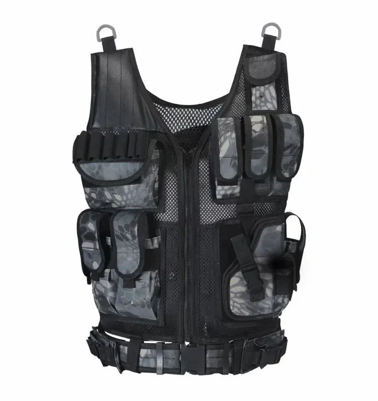 Multifunctional Military Tactical Vest Anti Puncture Clothing Mesh Breathable Summer CS Tops Outdoor Protective Clothing
