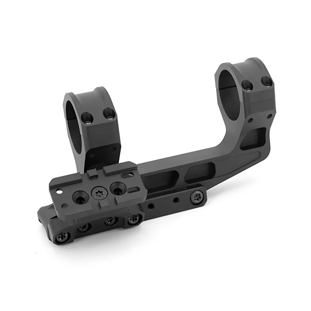Tactical Fast  LPVO Scope Mount 30mm Tube With Offset Mount Plate For Red Dot Sight ,FDE And Black Color