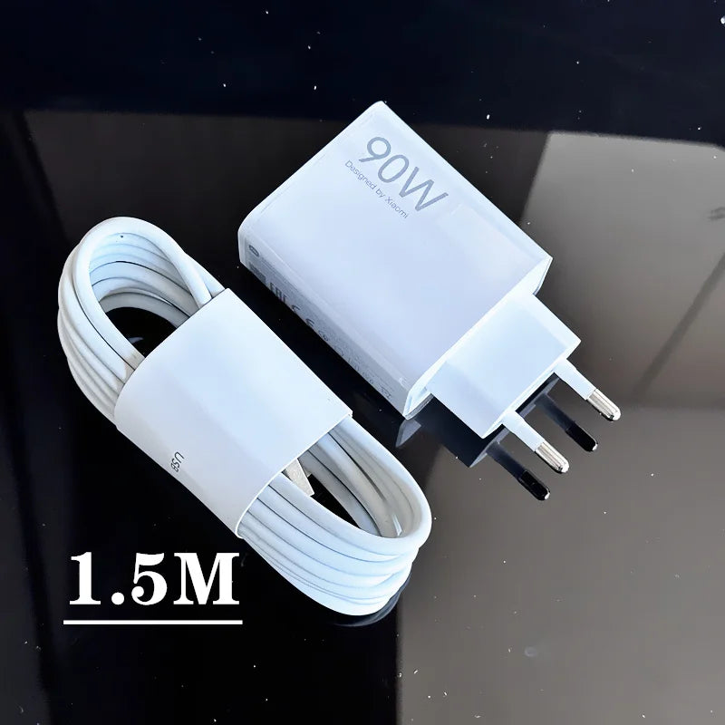 Original Xiaomi 90W USB Charger EU US Turbo Fast Charge Power Adapter Xiao Mi 15 14 13 Ultra 13t Pad 6 Redmi Note 14 13 Pro