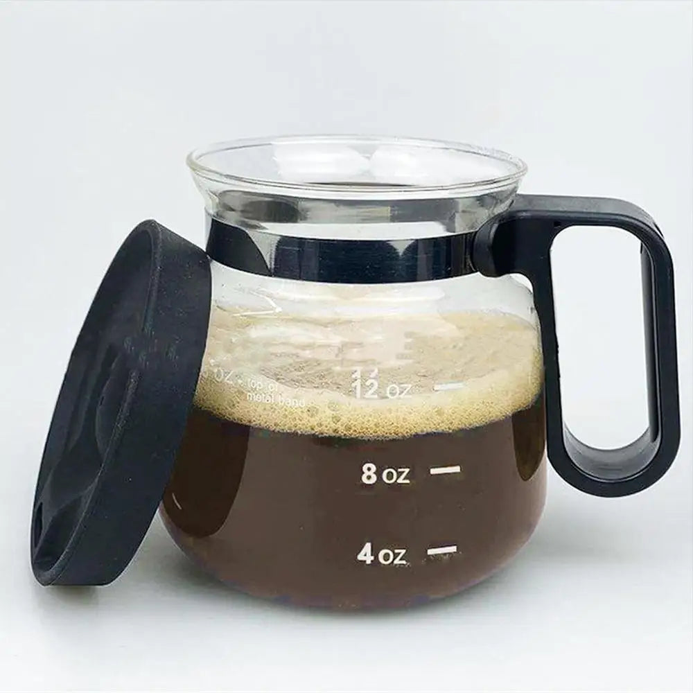 Clear Coffee Mug 16oz Glass Mugs for Hot Beverages Pot Drinking Cups with Lid for Hot Cold Beverage Milk Latte Cappuccino Water