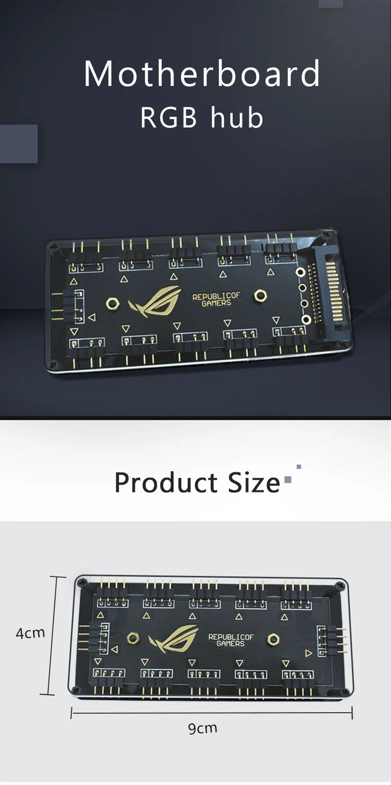 5V 12V 3 4 Pins RGB Connector 4pin 3pin RGB Wire Splitter Extension Cable for Computer Fan Motherboard AURA RGB LED Tape Light