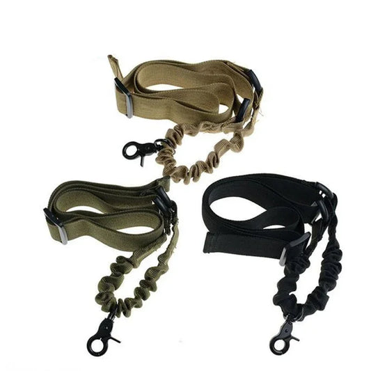 Tactical 1 One Single Point Bungee Rifle Gun Sling Strap Airsoft Military Hunting Universal Strap Heavy Duty Rifle Accessories
