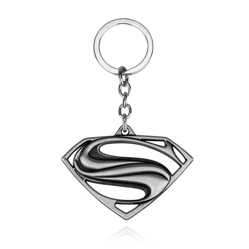 Marvel Superman keychain Cartoon Comics Avengers League Super Hero Backpack Pendant Children's Toys