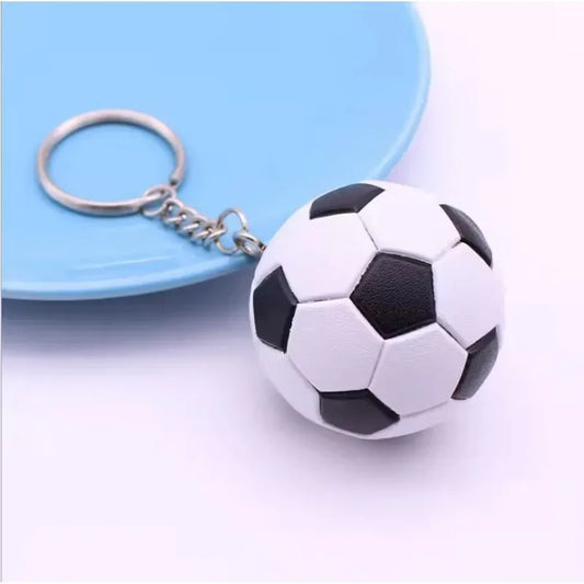 3D Sports Football Keychains Plastic Souvenirs PVC Keyring Men Soccer Fans Keychain Pendant Bag Hanging Decoration Fans Gift