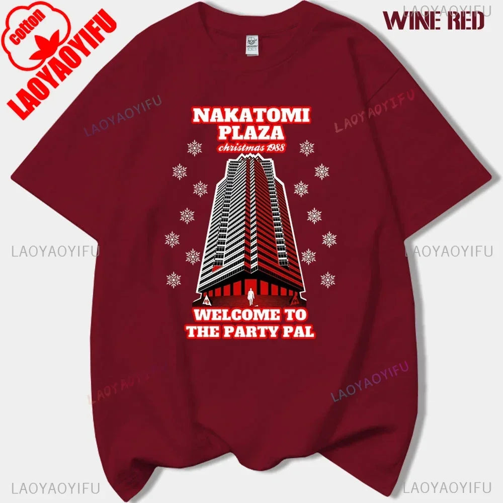 Film Tshirt Die Hard Movie Christmas Party 1988 Bruce Willis Man Vintage TShirt Male 90s Retro T Shirt Men Clothing Ropa Hombre