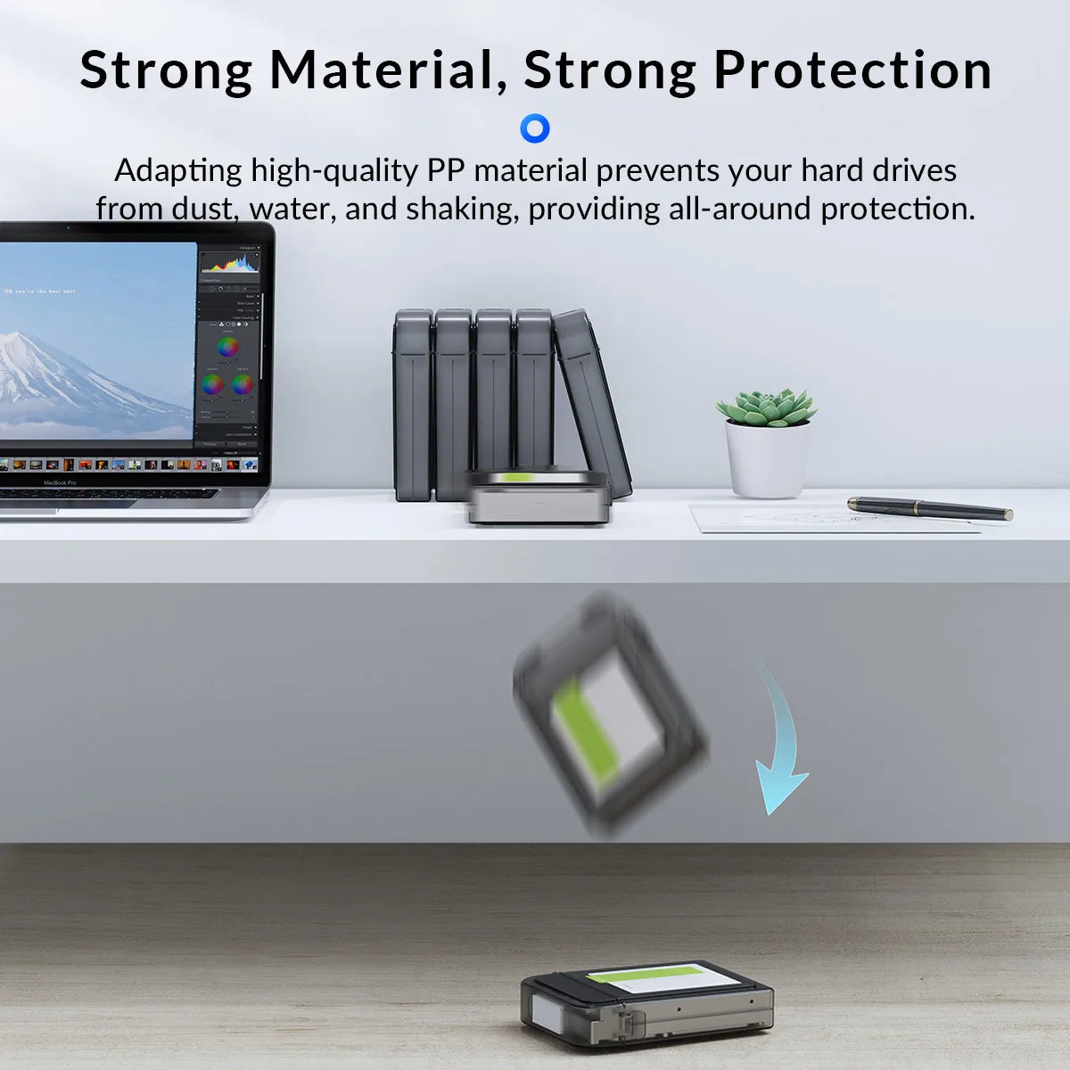 ORICO 2.5" 3.5" HDD Storage Case Multi-disk Storage 2.5/3.5" HDD Protection Box for Hard Drive with label Design Moisture proof