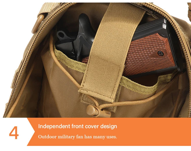 Military Tactical Backpack Shoulder Bag  Chest bag Men Outdoor Hiking Camping  Army Hunting Fishing Pack Sling Molle Usb bag bag