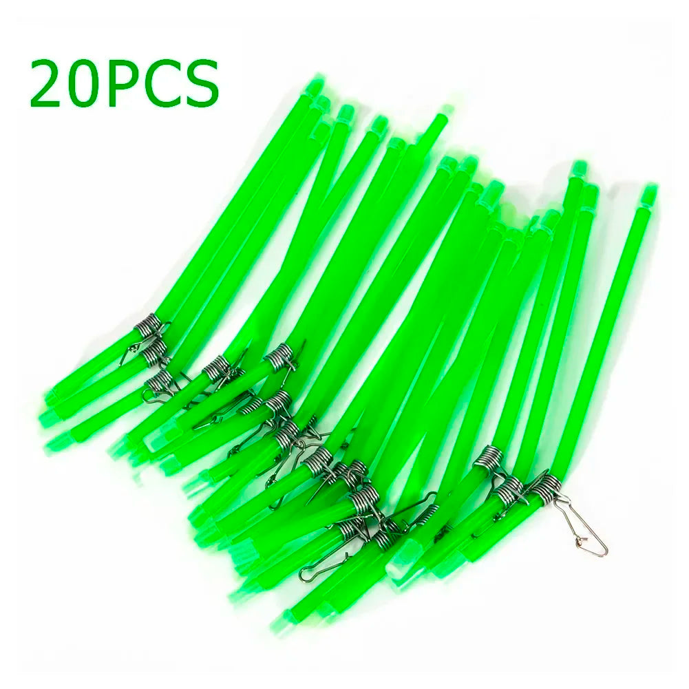 5/20pcs Feeder Fishing Anti Tangle Luminous Anti Tangle With Snaps Tube Balance Connector Sea Fishing Tackle Pesca