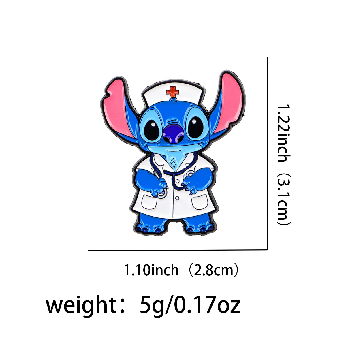 Cartoon Movie Lapel Pins for Backpacks Clothes Kawaii Chef Mouse Enamel Pin Stitch Badges Cat Brooch Jewelry Gifts for Friends