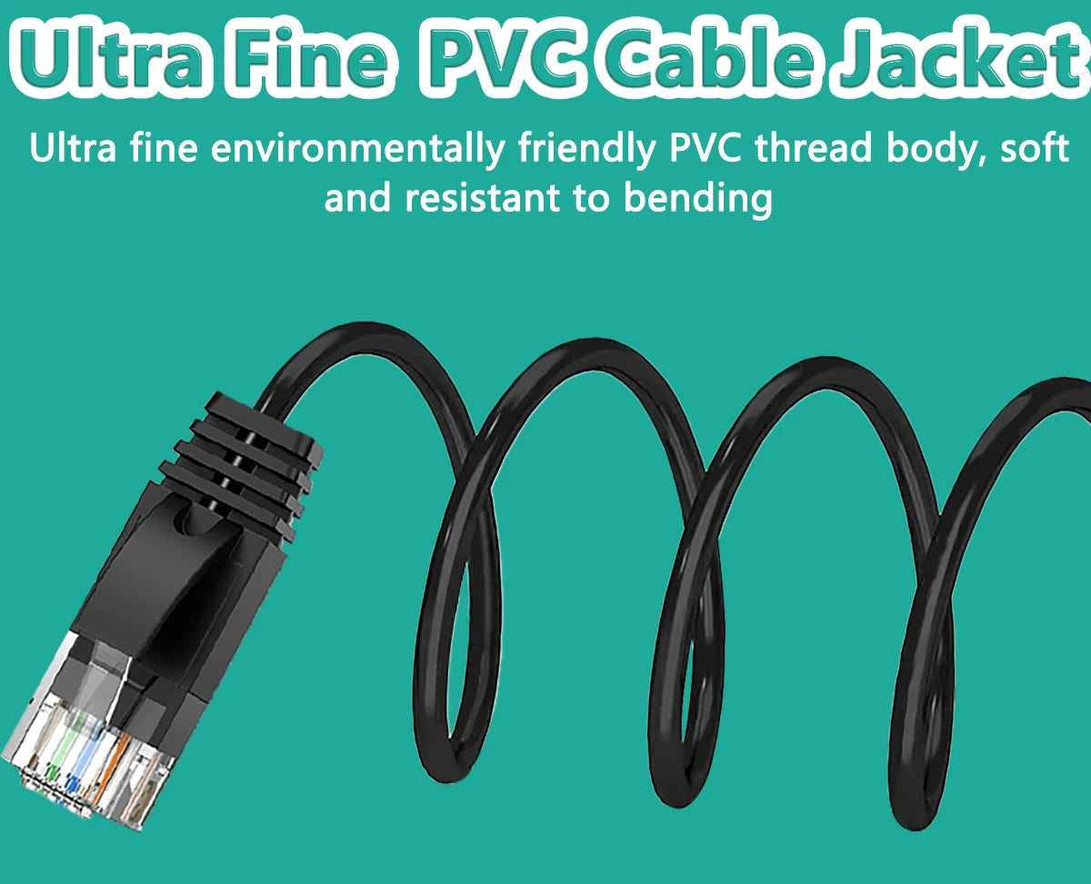 CAT6a Ethernet Cable ugreen 10Gbps/600MHz Shielded RJ45 Network Cable for Gaming/PC/PS5/Xbox/CCTV 100% Pure Copper