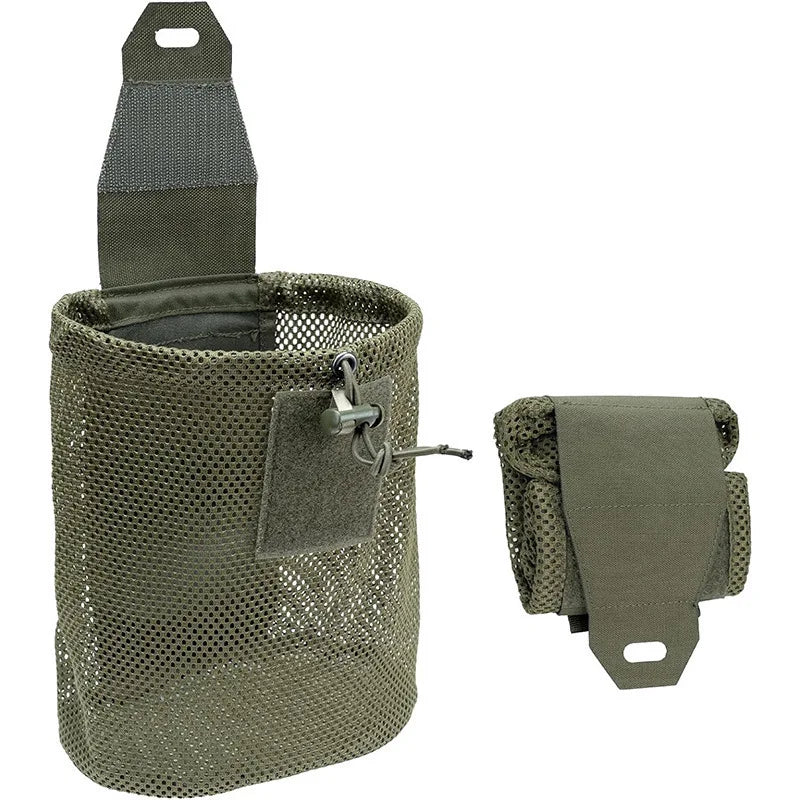 Tactical Drop Pouch Mag Mesh Dump Bag Molle Folding Storage Pack for Magazine Recycling Camping Medical Kit Hunting Equipment