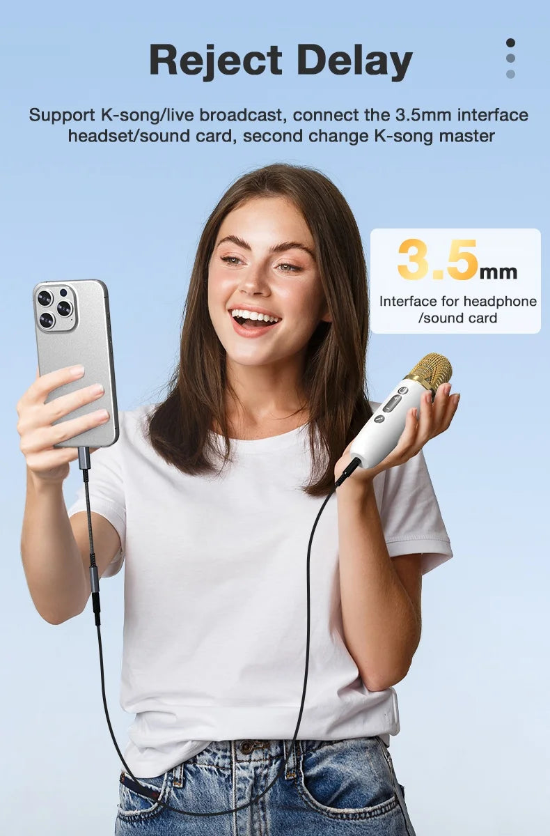 Type C to 3.5mm Audio Jack Adapter USB C to 3.5mm Headset/Microphone USB C to 3.5 Jack Adapter External Stereo Sound Card For PC