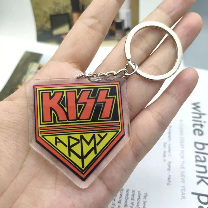 Pop Rock Band Keychain Classic Music Acrylic Keychain Fans Friends Women Men Car Pendant Accessories Gift