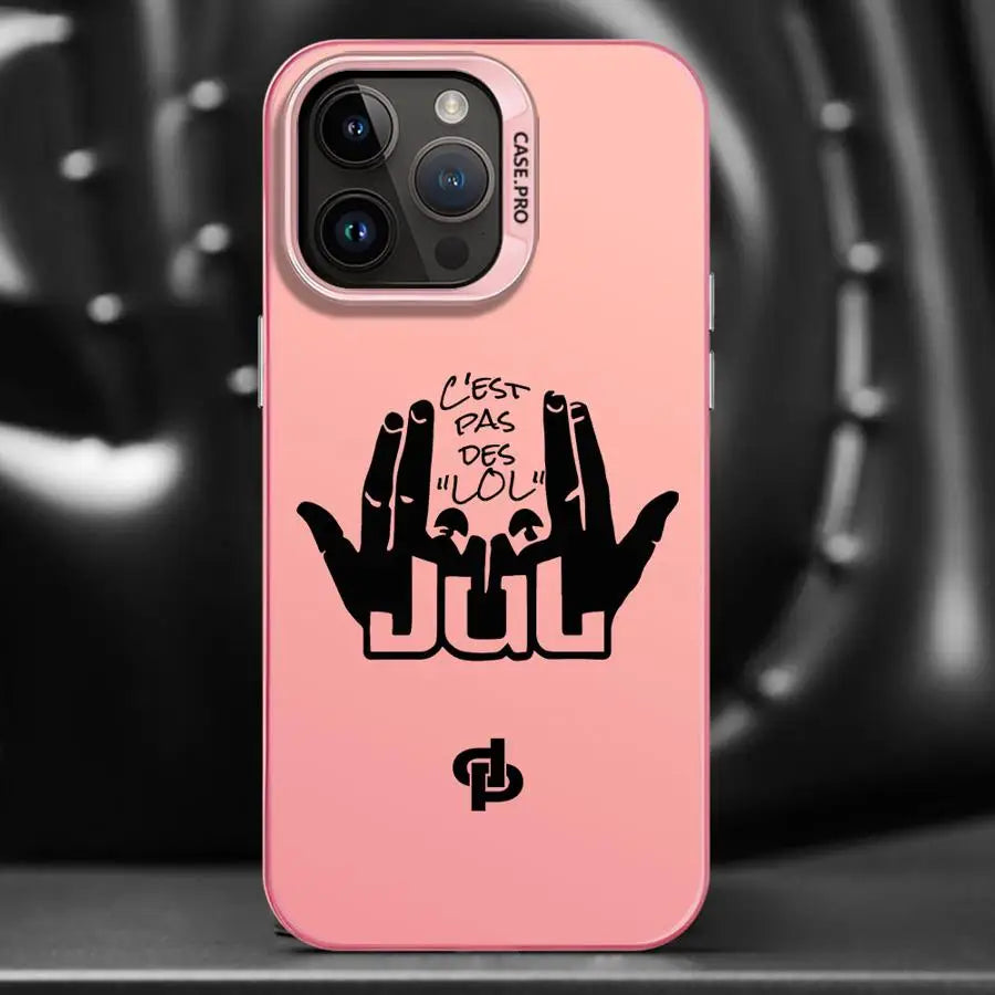 Phone Case for iPhone 11 14 16Pro 16e XR 13 Pro MAX 14Pro XS MAX 12 15 Soft Cover 12Pro 16 Plus 11Pro J-JuL C'est Pas Des Lol