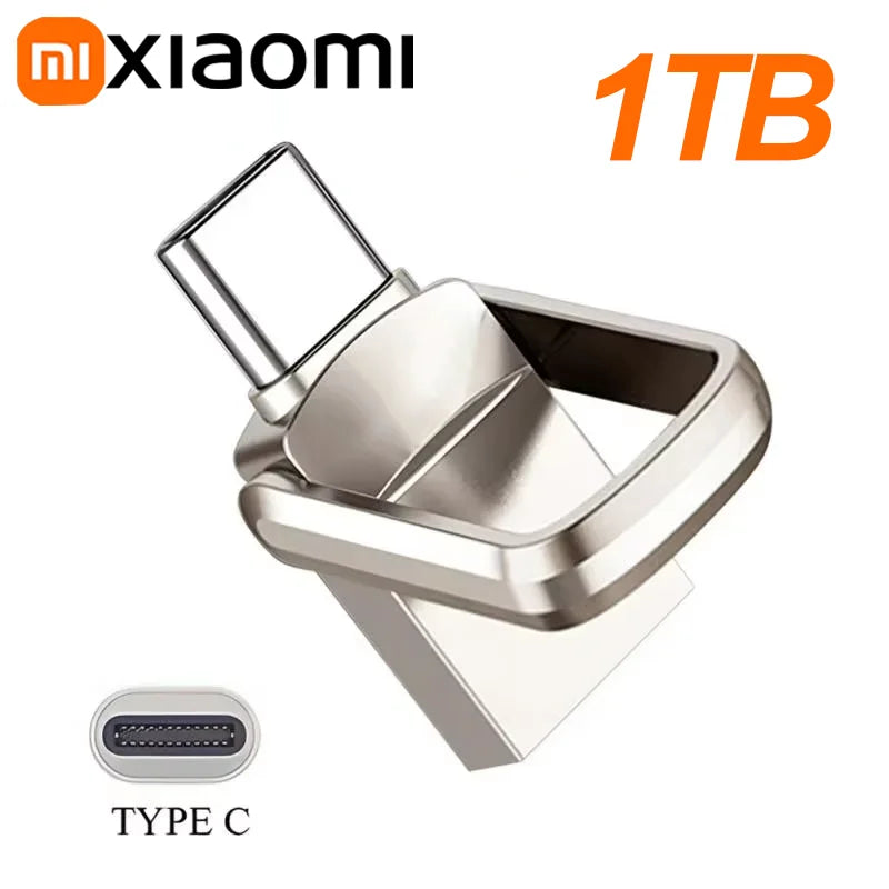 Xiaomi U-Disk USB 3.2 Type-C Interface Mobile Phone Computer Mutual Transmission Portable USB Memory 2TB 1TB 512GB 2025 NEWEST