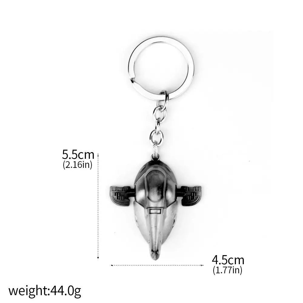 Star Wars Keychain Cartoon Millennium Falcon Spaceship Keyring Pendant Metal Bottle Opener Accessories Fans Gifts Toy
