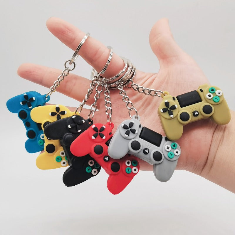 PVC new keychain high quality game machine key ring mini cartoon Gamepad Joystick fit men car keys trinket souvenir gift