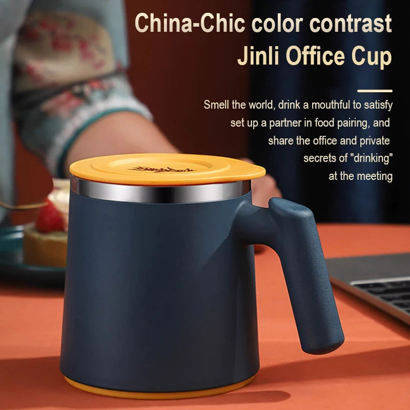 304 Stainless Steel Mug HighValue Coffee Mug Portable Office Heat Insulated Student Water Cup Stainless Steel Cup Insulation