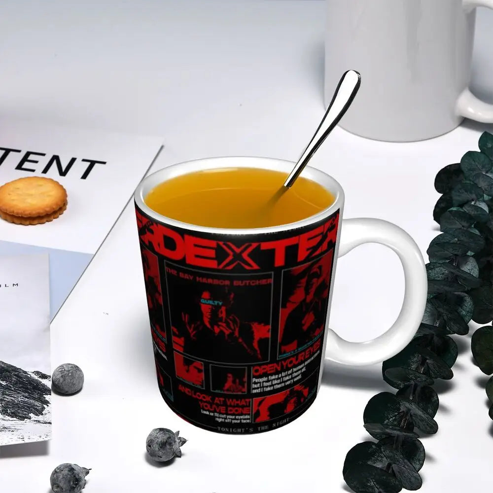 Customized Dexter Morgan Mugs DIY Movie Ceramic Milk Tea Coffee Cup