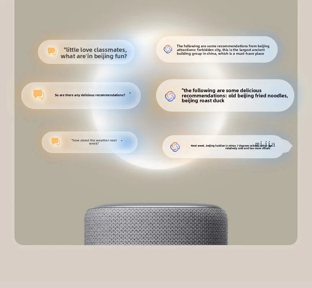 Xiaomi Smart Speaker Bluetooth 5.3 AI Super Xiaoai Intelligence Sound Voice Control Mesh2.0 Wi-Fi 2.4GHz/5GHz with Mi Home APP