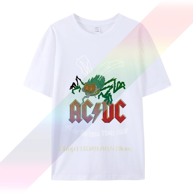 T Shirt AC and DC Fly On The Wall Tour  Size S  New  Official merchandising