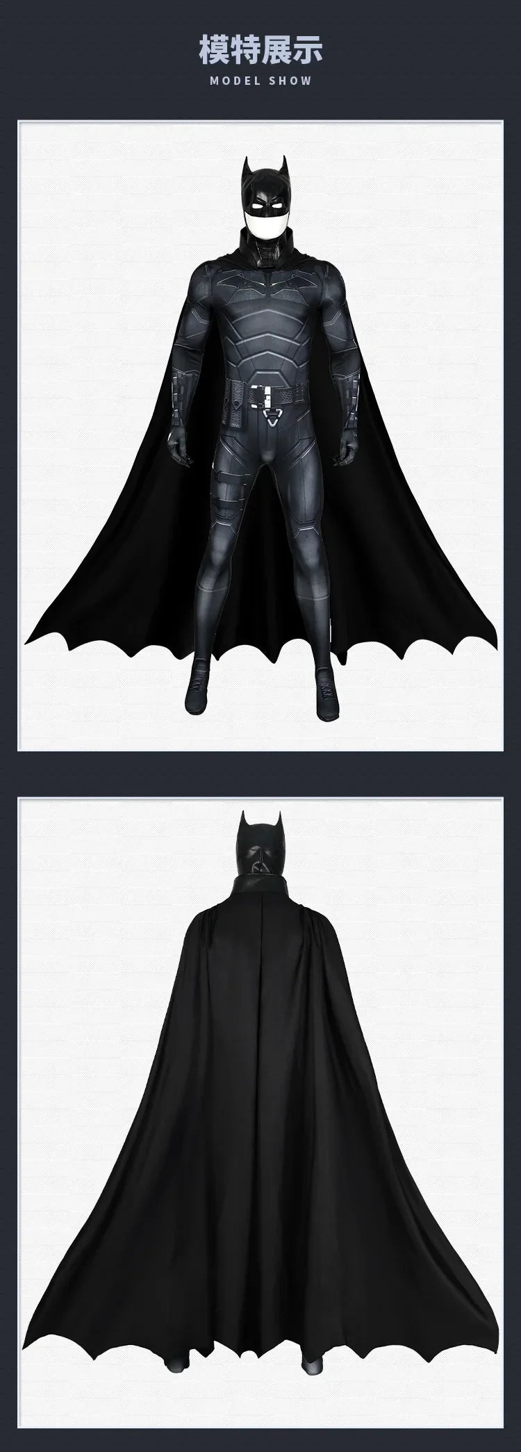 Anime Detective Comics Batman Cosplay Costume Uniform Halloween Carnival Party Christmas Play Role Clothes Clothing