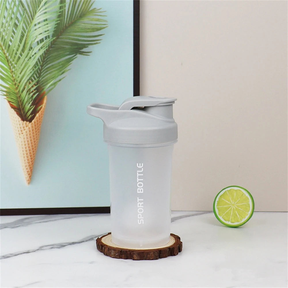 1pc Protein Powder Shaker Bottle 300ml Portable Mixing Cup  Leak Proof Water Bottle for Gym Outdoor Fitness Training Sport