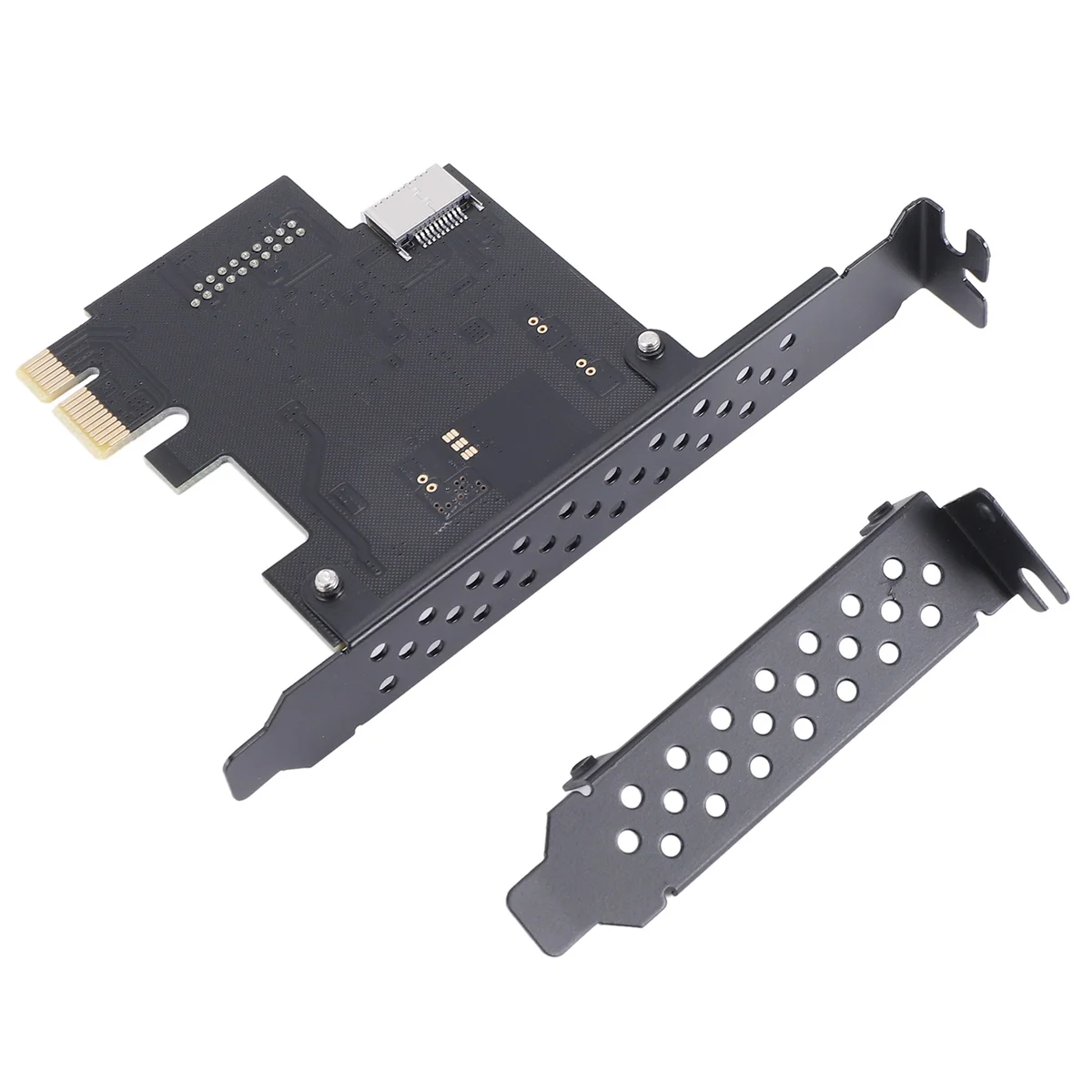 PCI-E 1X To USB 3.2 GEN1 5Gbps 20Pin Front Panel Header (To Type-C Front Panel Header) Front Panel Connector Riser Card