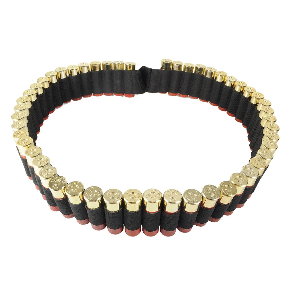 Outdoor Sports 50/56 Rounds Shotgun Belt Tactical 12G Cartridge with Field Shooting Shotgun Storage Belt