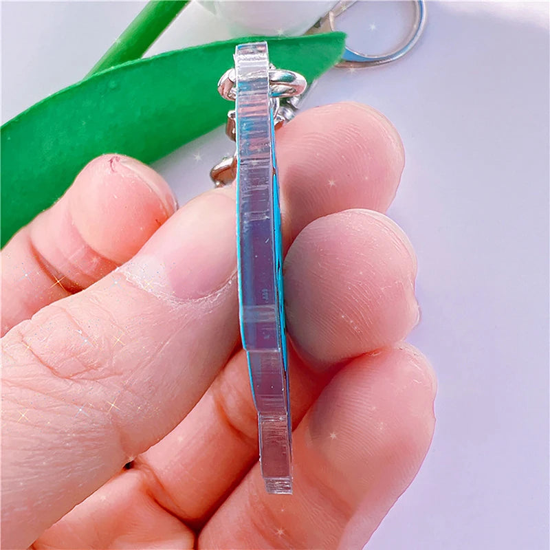 Innovative Ice and Fire Man Acrylic Keychain, Animation Game Series Inspired Trinket, Cute Gift for Children