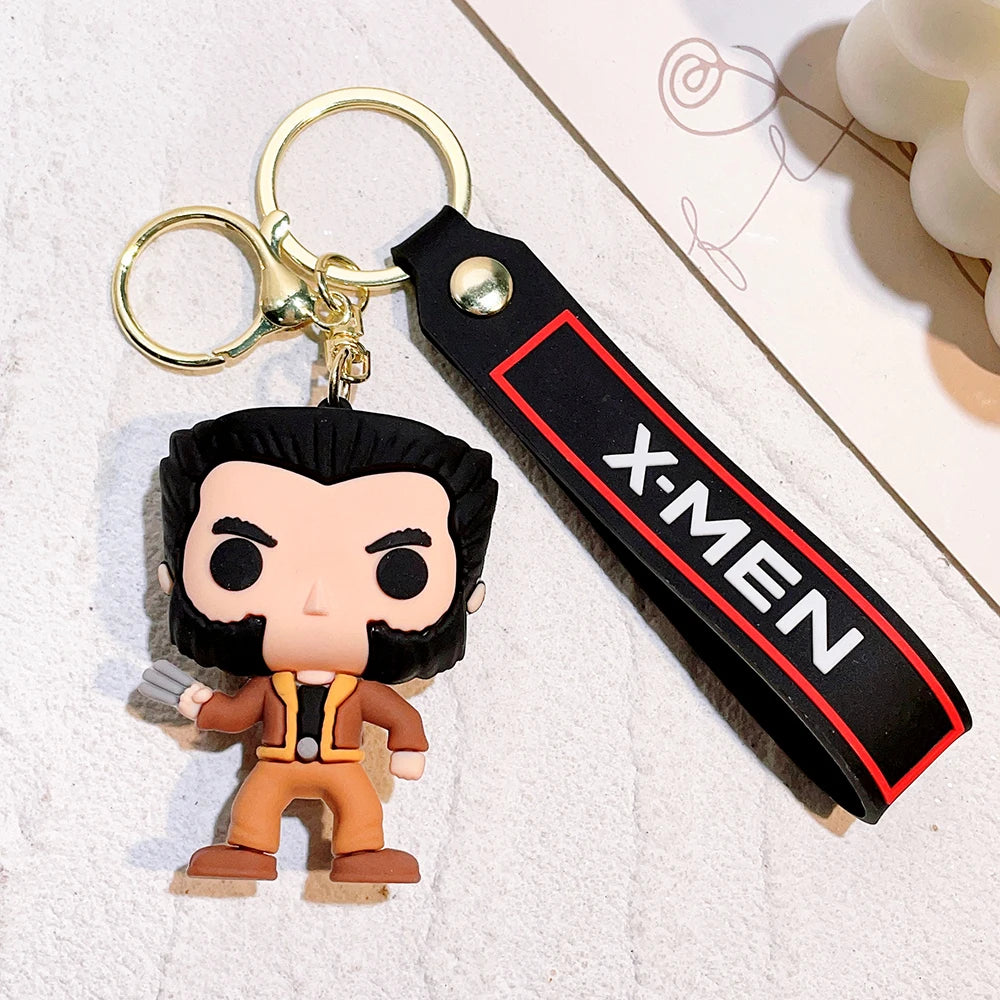 Cartoon The Avengers Keychain Venom Keyring Keys Holder Gifts for Friends