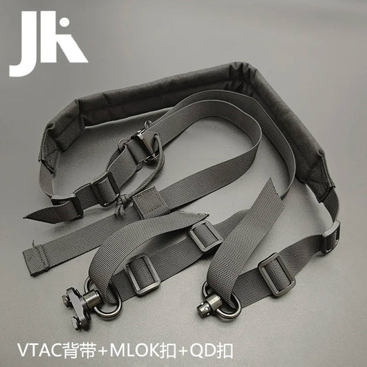Tactical VTAC Rifle 2 Dot Quick Adjustable Shoulder Strap Outdoors Hunting Equipment With MLOK Mount Button Sling Set
