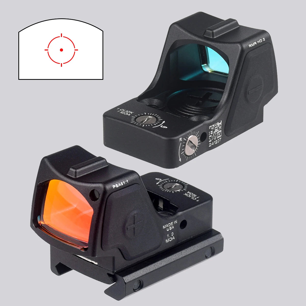 LAMBUL RM Red Dot Sight Metal Version SR MR Tactical Reflection Micro Pistol Tactical Optics Riflescope 20mmRail RMT Rifle Sight
