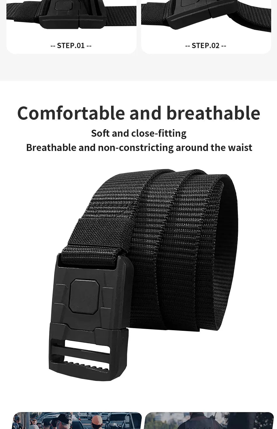 Tactical Waist Belt - Durable Automatic Buckle, Perfect for Outdoor Adventures, Unisex Accessories for Men and Women