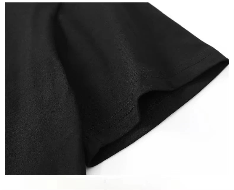 Jimmy Page Led Zeppelin Cotton Black Loose and Breathable Men's and Women's Same Crew Neck Pure Cotton T-shirt