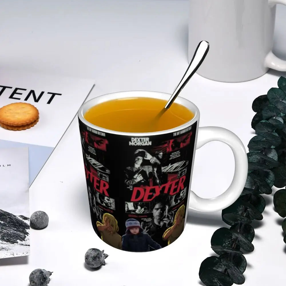 Customized Dexter Morgan Mugs DIY Movie Ceramic Milk Tea Coffee Cup