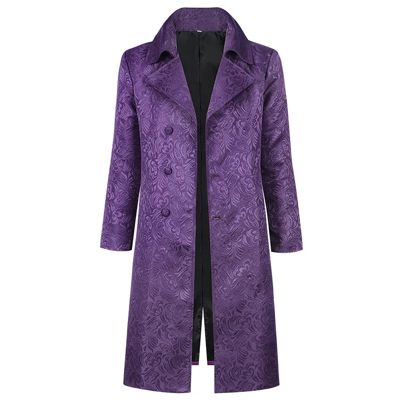 2025 Joker Men's Coat Cosplay Costume Movie Same Style Clothing Halloween Comic-Con Party Carnival Props Adult Windbreake Gift