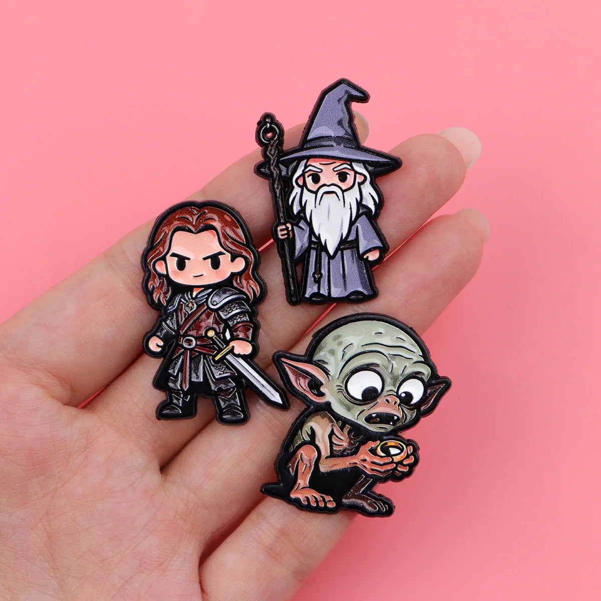 Fantasy Movie Lapel Pins for Backpacks Enamel Pin Backpack Cute Women Men Brooches Metal Badges Jewelry Accessories Gifts
